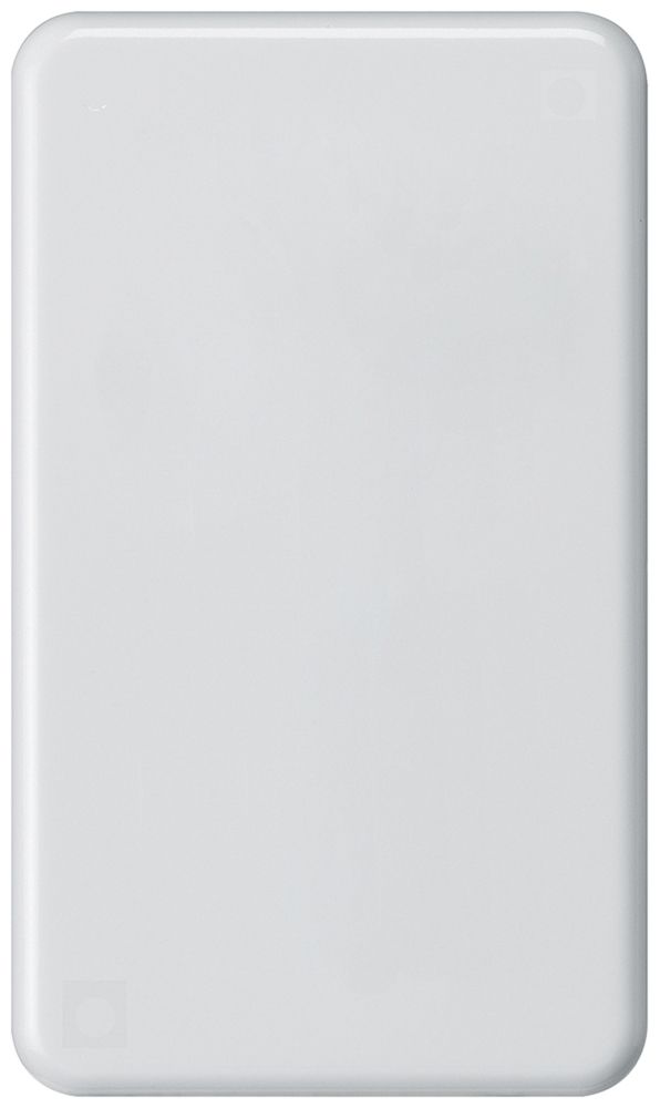 Abdeckplatte basico 2×1 ohne Bohrung weiss