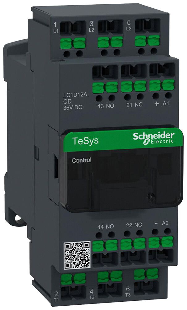 Leistungsschütz TeSys 36VDC 3NO 25A 12A 1NO 1NC
