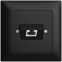 UP-Anschlussdose 1×RJ45/u 8P ITplus EDIZIOdue schwarz