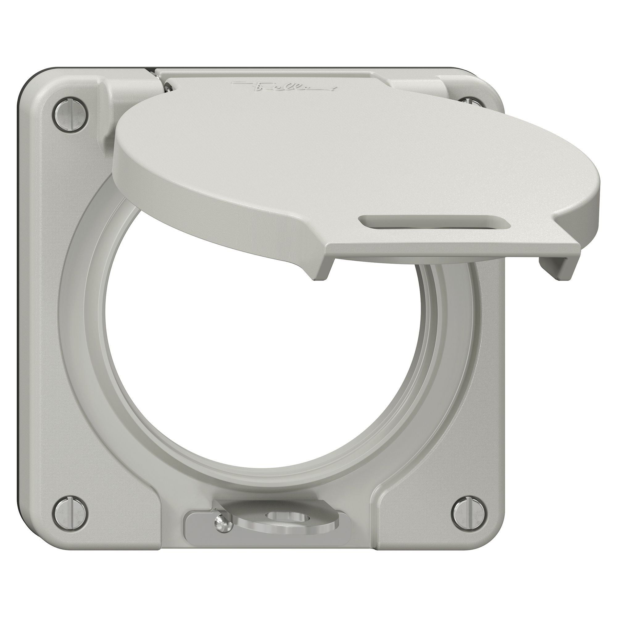 Deckel mit Klappdeckel NEVO Ø60mm abschliessbar IP21 lgu (Dicht.sz)