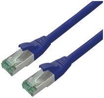 Patchkabel RJ45 ROLINE RM Kat.6A S/FTP AWG26 TPE blau 0.3m