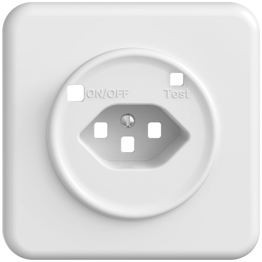 Kit frontale STANDARDdue per presa QI T23, bianco, con shutter