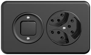 UP-Kombination STANDARDdue 3/1L+3×T13 schwarz