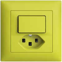 UP-Kombination 3/1L+T23 16A EDIZIOdue lemon