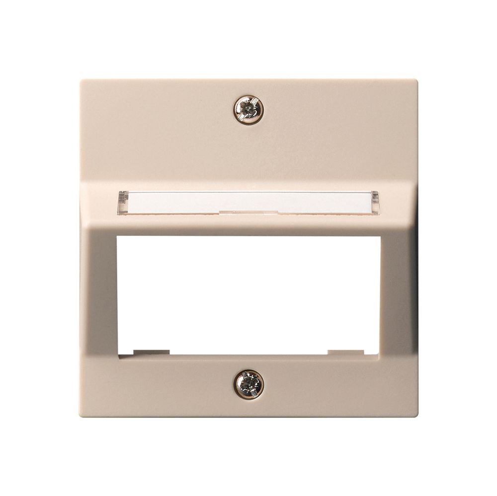 Piatta frontale kallysto per modulo multimedia uscita obliquo termoplast beige
