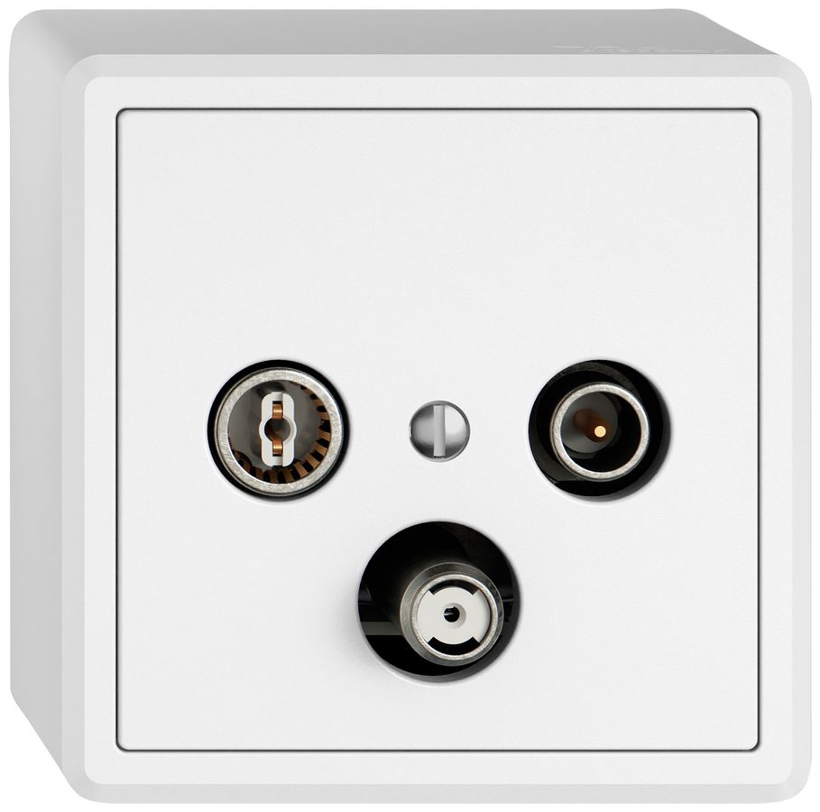 AP-Antennendose TV-R-SAT EDIZIO.liv SNAPFIX® DB53 Stichdose ws