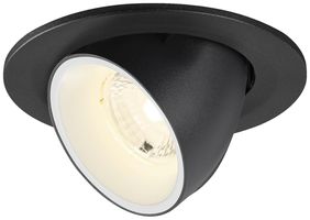 Downlight LED SLV NUMINOS GIMBLE S 6.7W 1050lm 4000K MB DALI Ø100×70 noir/blanc