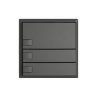 KNX-Taster RGB EDIZIO.liv SNAPFIX® Temperaturfüh.o.LED 3×Taste 1-Tbed.dgu