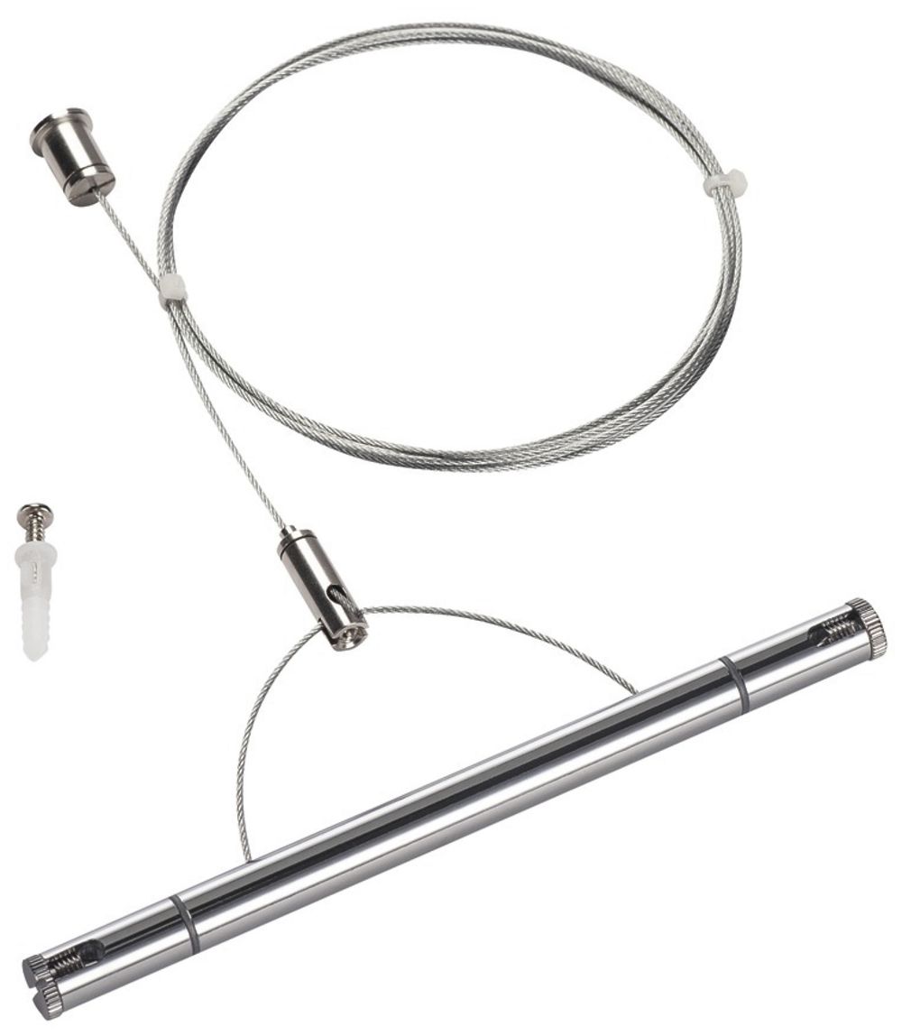 Suspension de câble SLV pour système de câble b.t. TENSEO, 2000mm, chrome