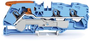 Morsetto di passaggio WAGO Top Job-S 16mm² 3L blu serie 2116