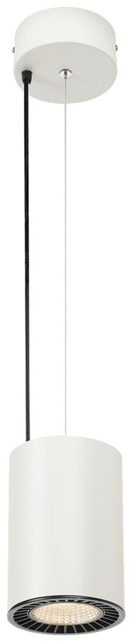 LED-Pendelleuchte SLV SUPROS 31W 2600lm 3000K 60° Ø127×185mm weiss