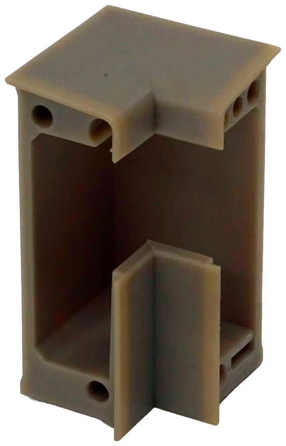 Angolo interno ELBRO 60×20mm 90° antracite