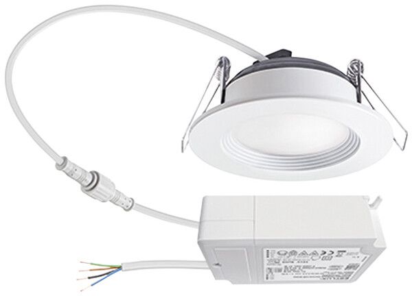 Downlight LED ESYLUX ELSA-2 Ø98 DALI 5W 3000K, 500lm, bianco