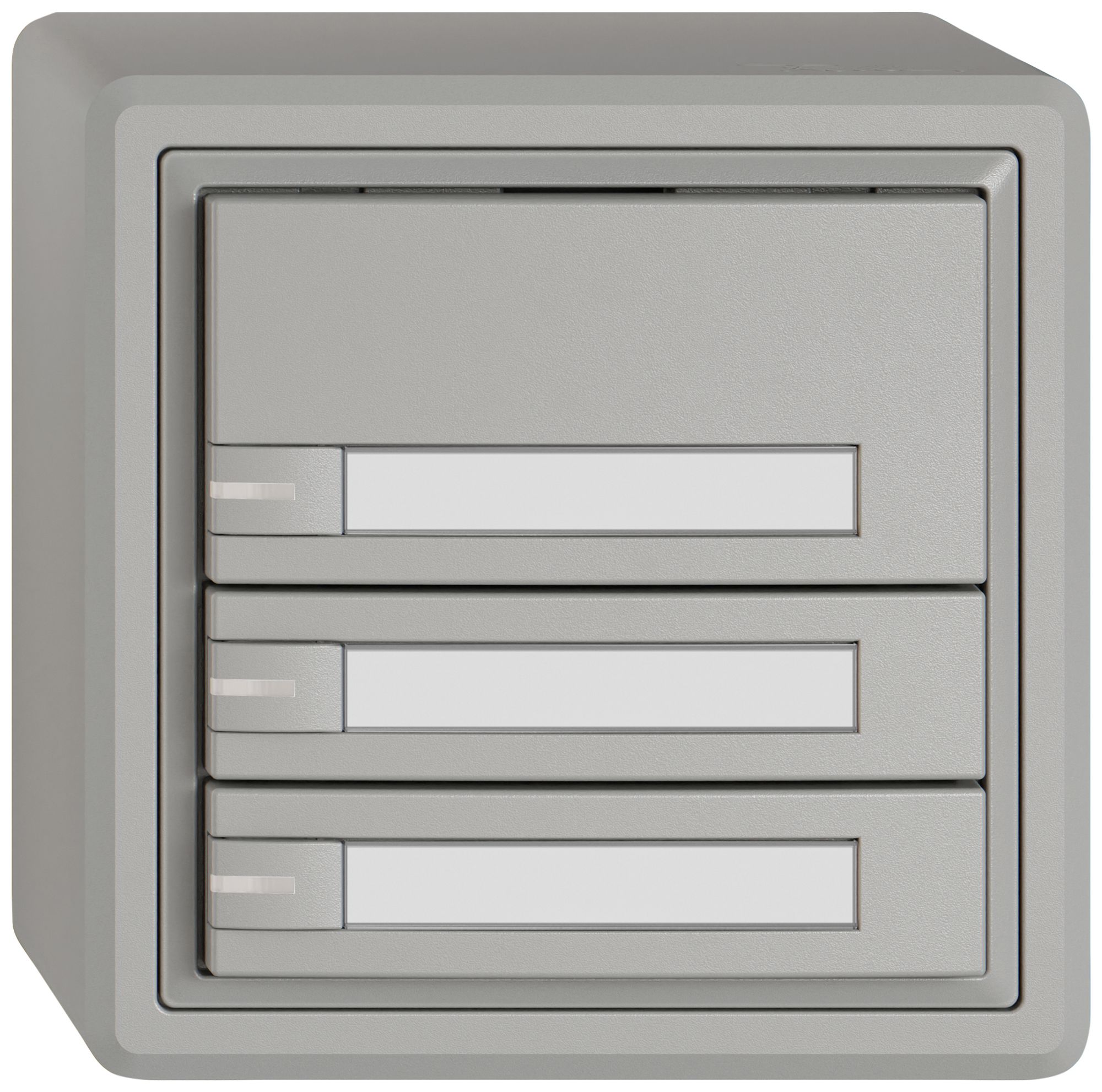 AP-Universaltaster EDIZIO.liv UNI SNAPFIX® 12…48V m.LED blau 3× 1-Tbed.Pap.hgu