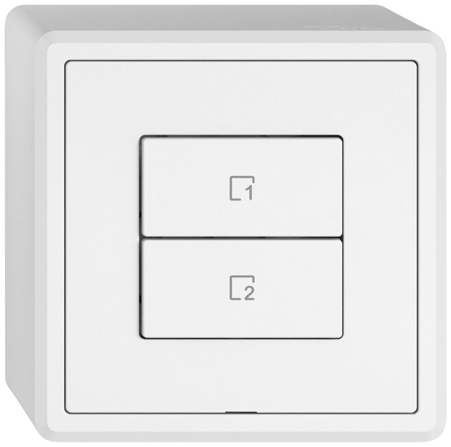 Poussoir scènes AP EDIZIO.liv Wiser SNAPFIX® 2 scènes 2 touches WLAN bc