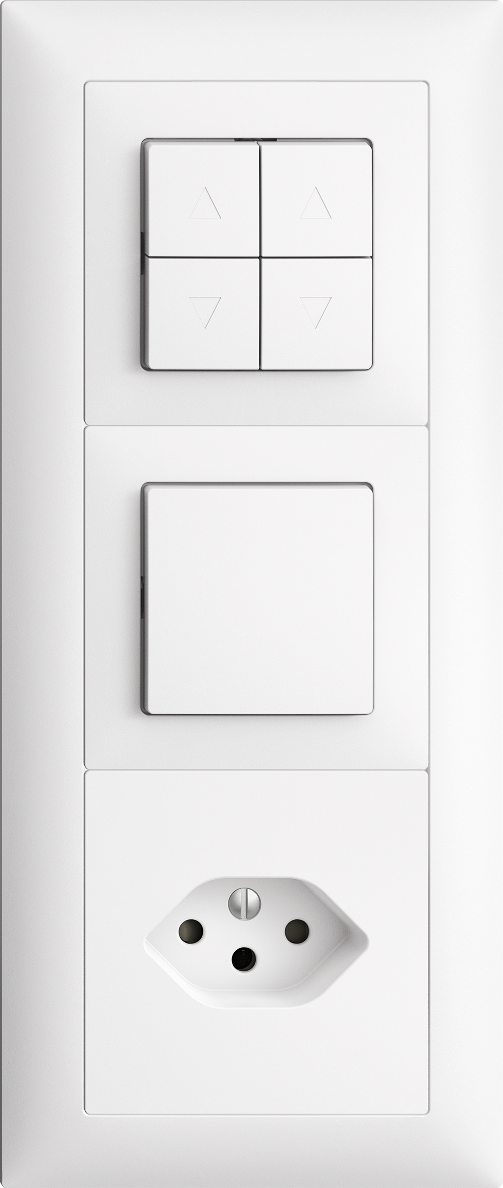 Combinazione INC Edue 3×1, Interrutt p.tapparel 2C + Interr+T13 bi