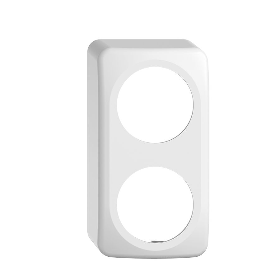 AP-Kappe STANDARDdue QX54 2×1 weiss 2×Ø50