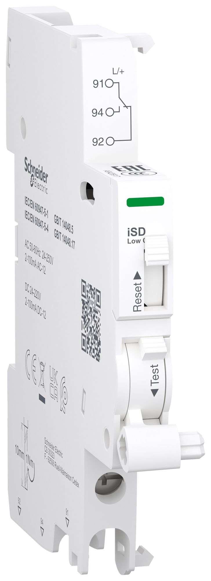 Interruttore a distanza SE Clario iC40/Acti9 iC60 iSD 0.002…6A conness.inf.