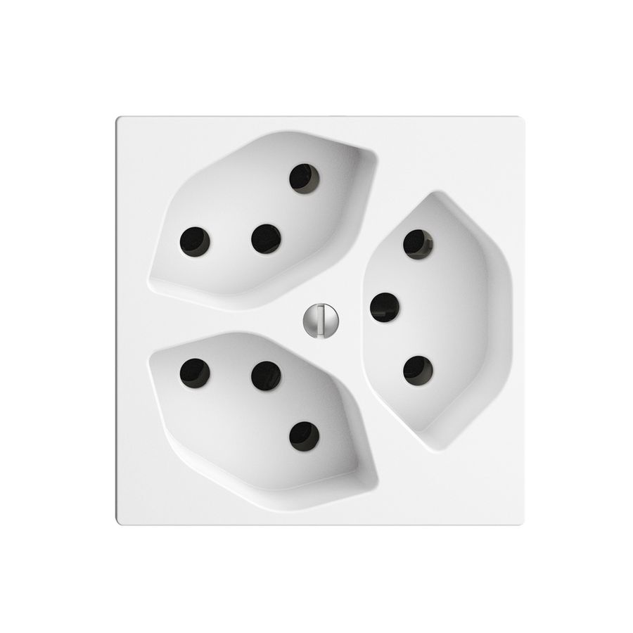 Prise ENC EDIZIOdue 3×T13 blanc