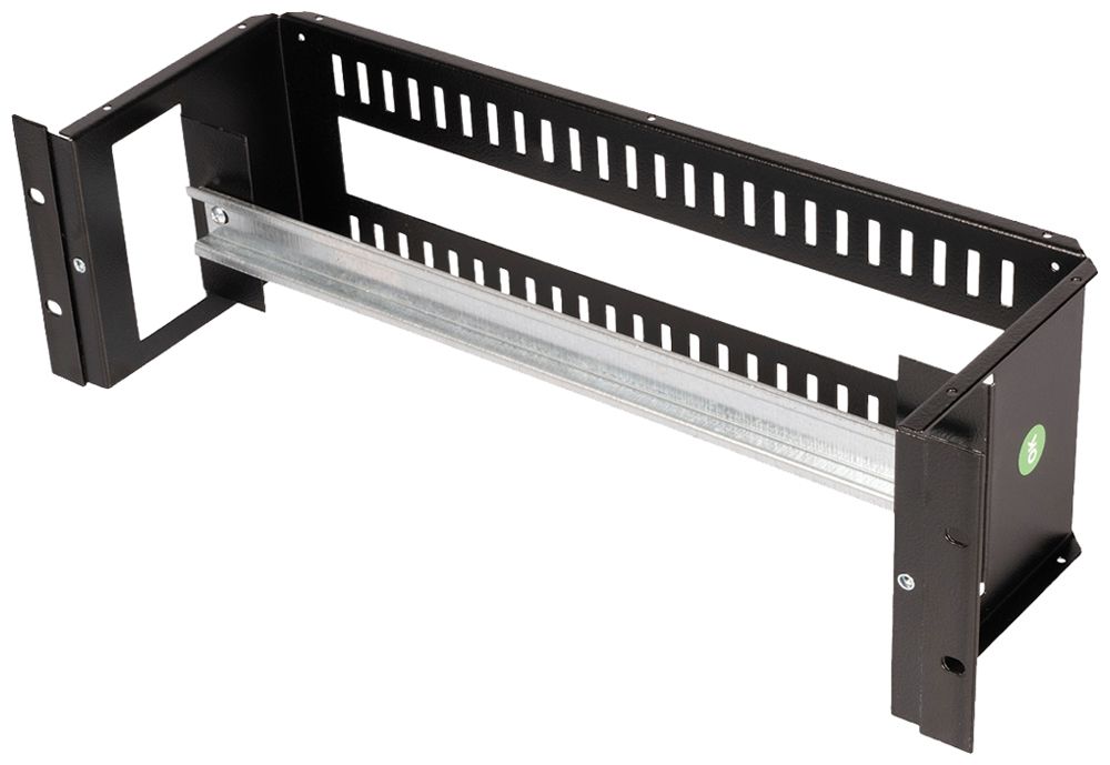 Insert 19“ avec rail de support ROLINE 485×130×150mm noir barre de montage
