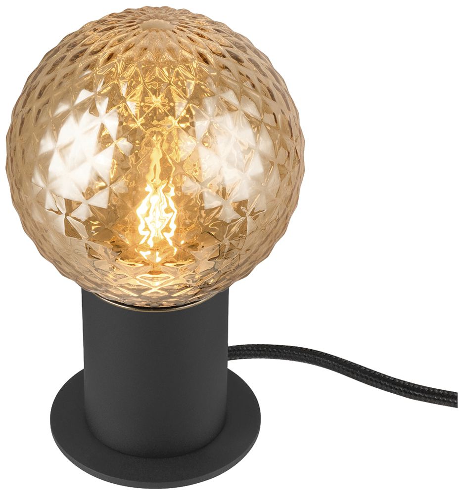 Lampada da tavolo SLV VARYT E14 1×6W interruttore Ø90×90mm nero