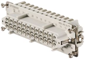 Buchseneinsatz Weidmüller HDC HE 500V 16A 24L PUSH IN Gr.8