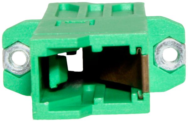 Presa mobile FO ROLINE singlemode E2000/E2000-compact APC flangia verde