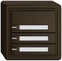 Pulsante universale AP EDIZIO.liv UNI SNAPFIX® c.LED RGB 3× com.1T targ.ma