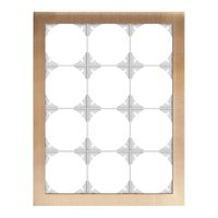 Telaio di copertura EDIZIOdue prestige 4×3 ottone champagne