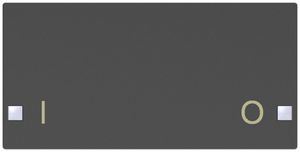 Taste SIDUS 2/4f zu Tastsensor mit Aufdruck I/O, anthrazit