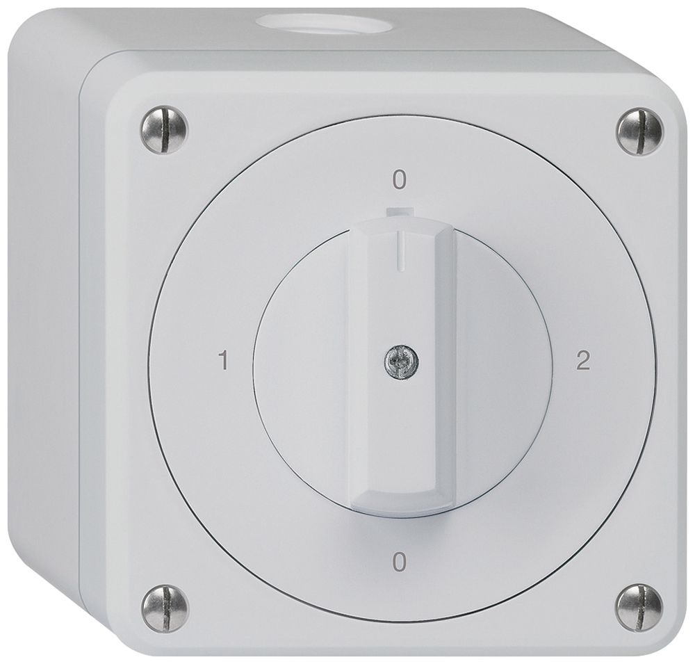 AP-Drehschalter robusto IP55 Schema 2/1P grau