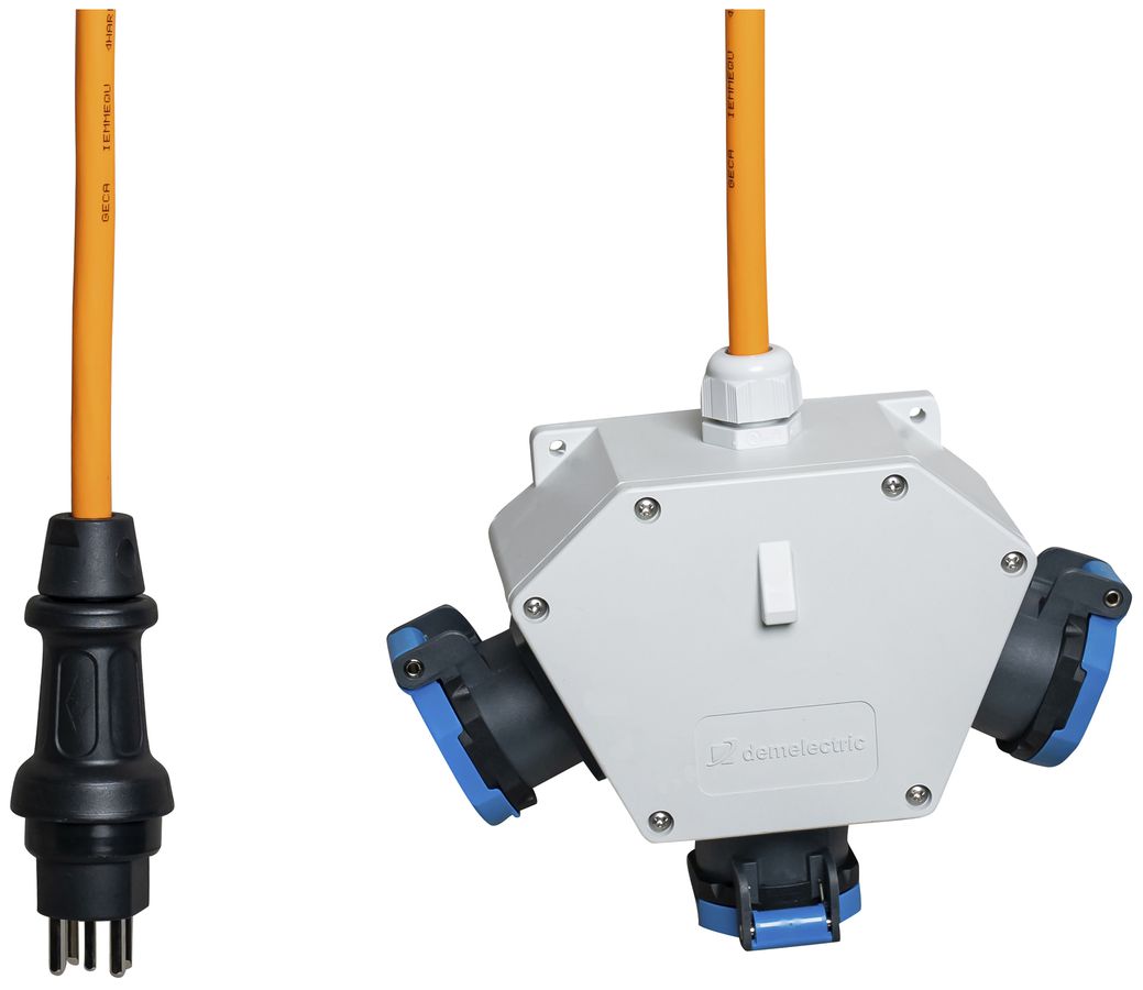 Deviatore incrociato DEM DB34227 3×T23 1.5m 5×2.5mm² spina T25