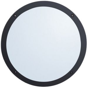 Decken-/Wandleuchte Z-Licht Aluled E27 20W Ø275mm IP65 PC schwarz