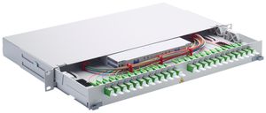 Rangierfeld LWL 19" UniRack2 1HE 12×E-2000 G.652.D