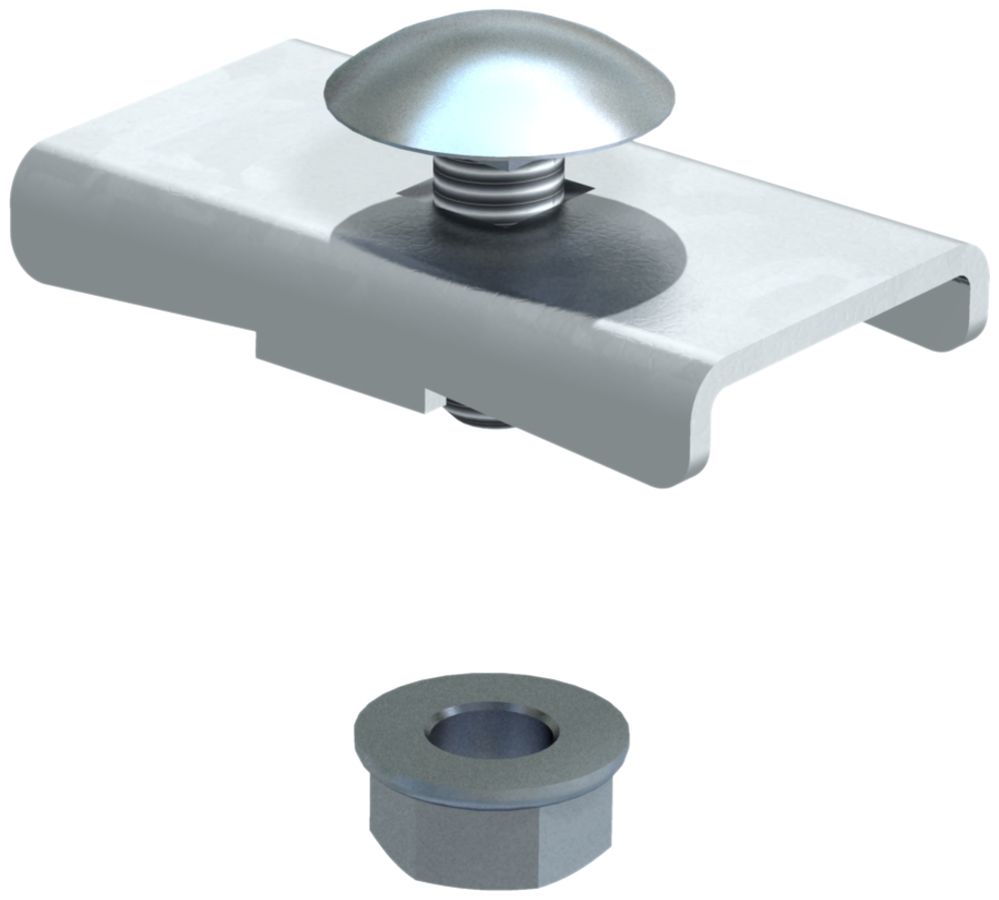 Pièce de fixation Bettermann 40×22mm zingué à chaud par immersion