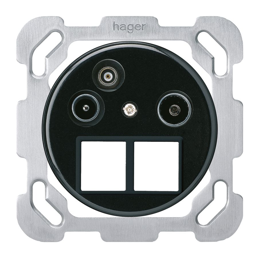 UP-Antennendose TV-R-Daten basico HMS B 2GHz 10.5db schwarz