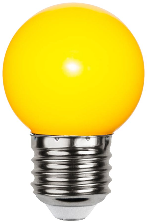 Lampe LED M. Schönenberger E27 1W 18lm 69mm G45 opalin jaune