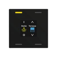 Apparecchio di comando KNX INS MDT BE-TAS600416.01 4t/4a display nero op.