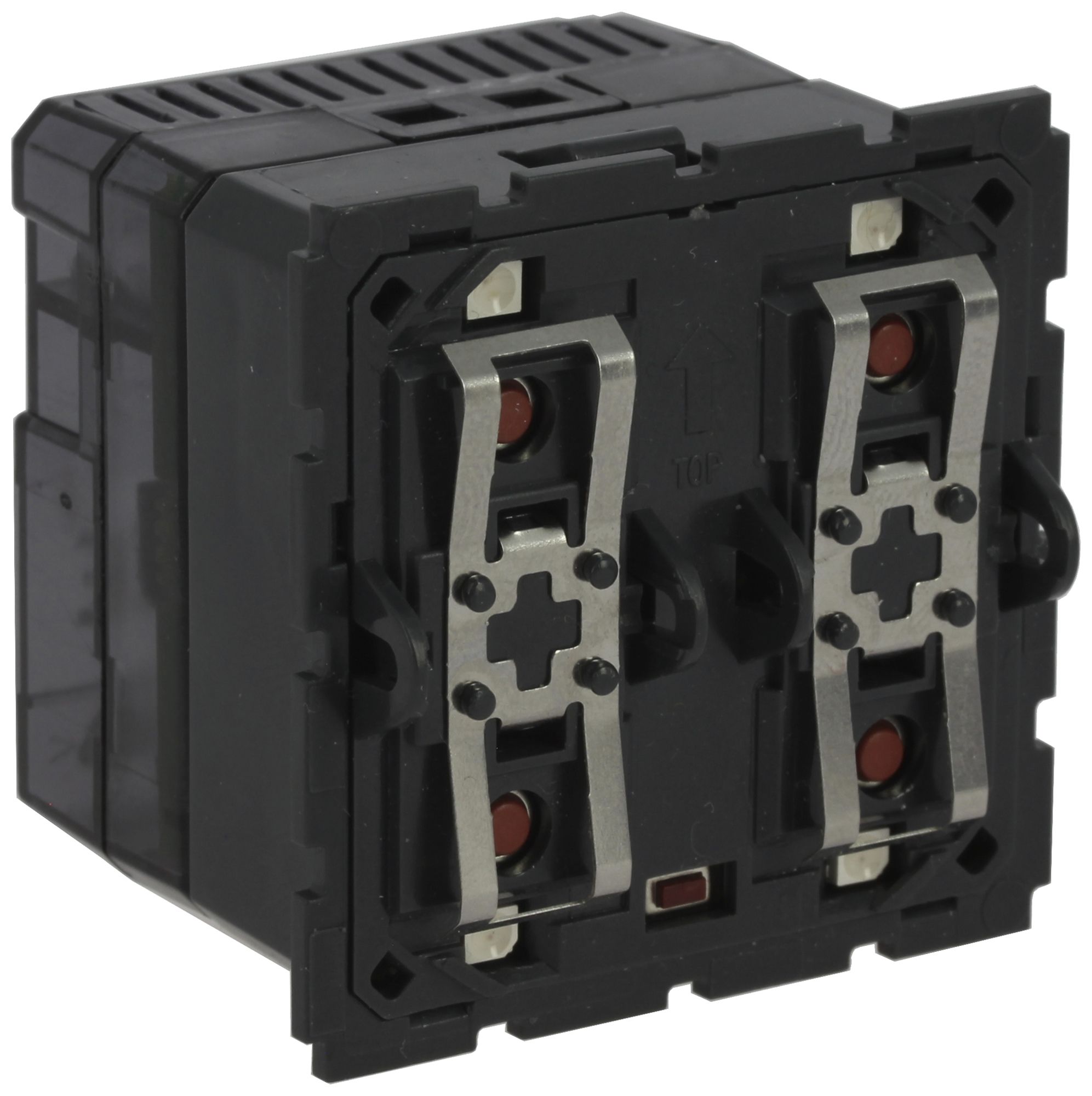 Actionneur-commutateur INC MyHome 2 touches 2 points actionnables noir