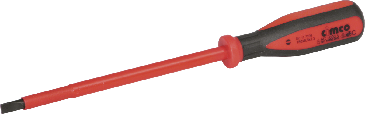 Tournevis 6.5×1.2mm VDE 1000V 260mm