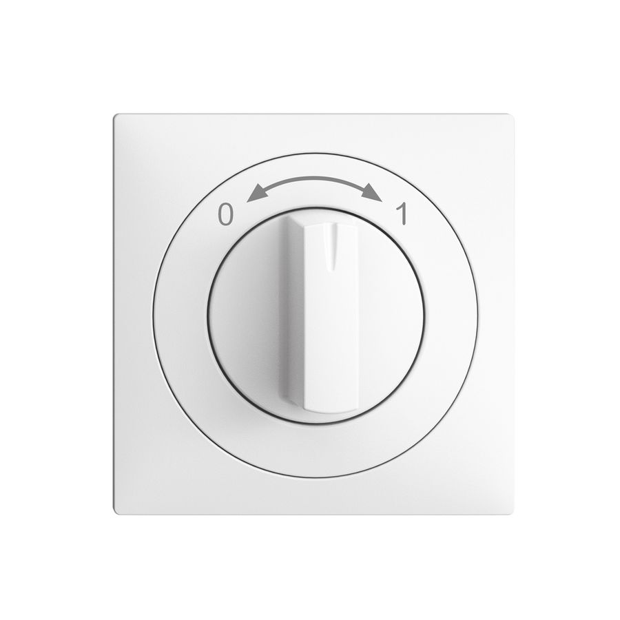 Contact pivotant ENC 0<-->1 EDIZIOdue blanc, avec manette