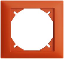 Abdeckrahmen EDIZIOdue 80×86mm orange