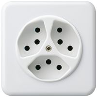 Presa INC basico 3×tipo 13 bianco