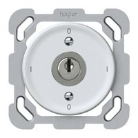 UP-Schlüsselschalter origin Ausschalter 0/2L 16A 250V 0-I-0-I 77×77mm weiss