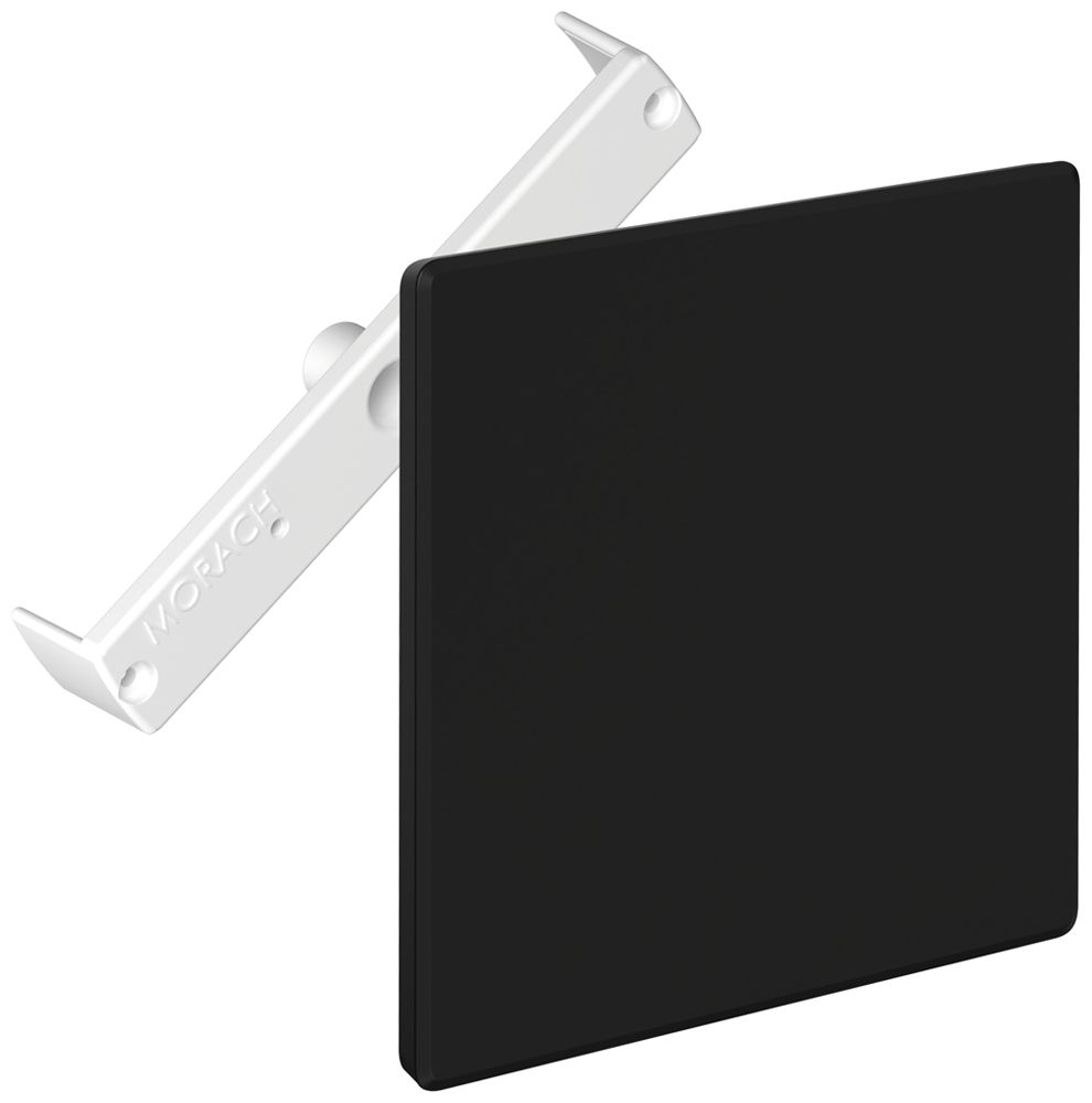 Steckdeckel CRALLO-RED-BOX 130×130mm mit Diagonalsteg schwarz