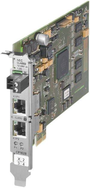 Processore di comunicazione Siemens SIMATIC CP 1628 PCI (Express X1), 2×RJ45