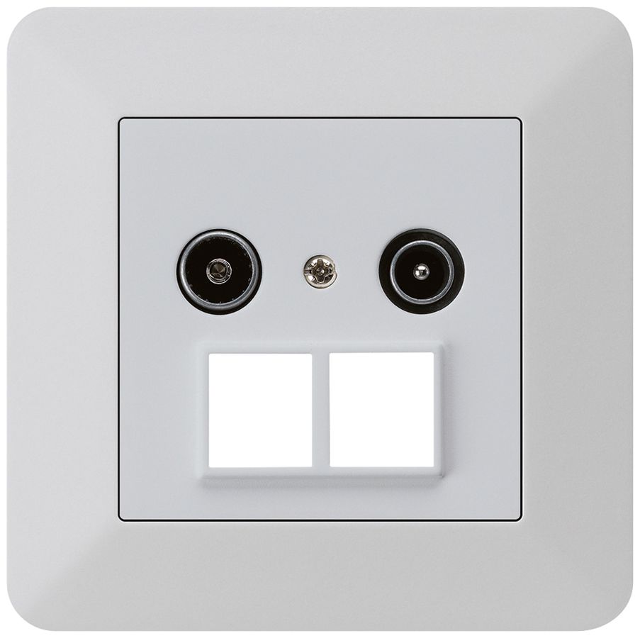 UP-Antennendose R/TV HMS kallysto.trend 14dB hellgrau