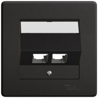 Kit di montaggio INC EDIZIO.liv EASYNET S-One SNAPFIX® inclinato per 2×RJ45 ne