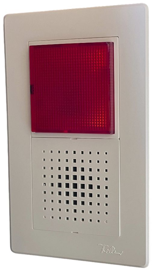 Lampada flash INC Hugentobler 316LU 230V AC IP21 Xe 5J rosso sirena intermitt.