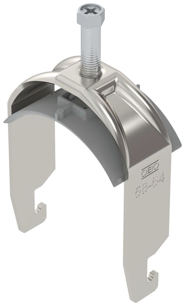 Fixation rapide BET 2056 pied à U matière synthétique 58…64mm 1×câble A2 1.4301